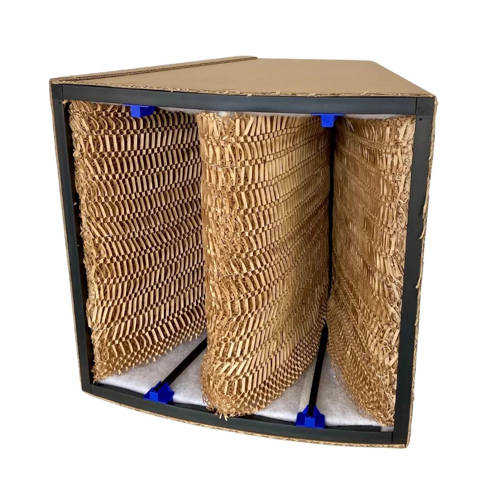 Half segment of the Klixxa Curved filter system with radially arranged filter pockets